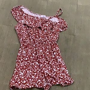 Kids One-Piece Flower Jumpsuit